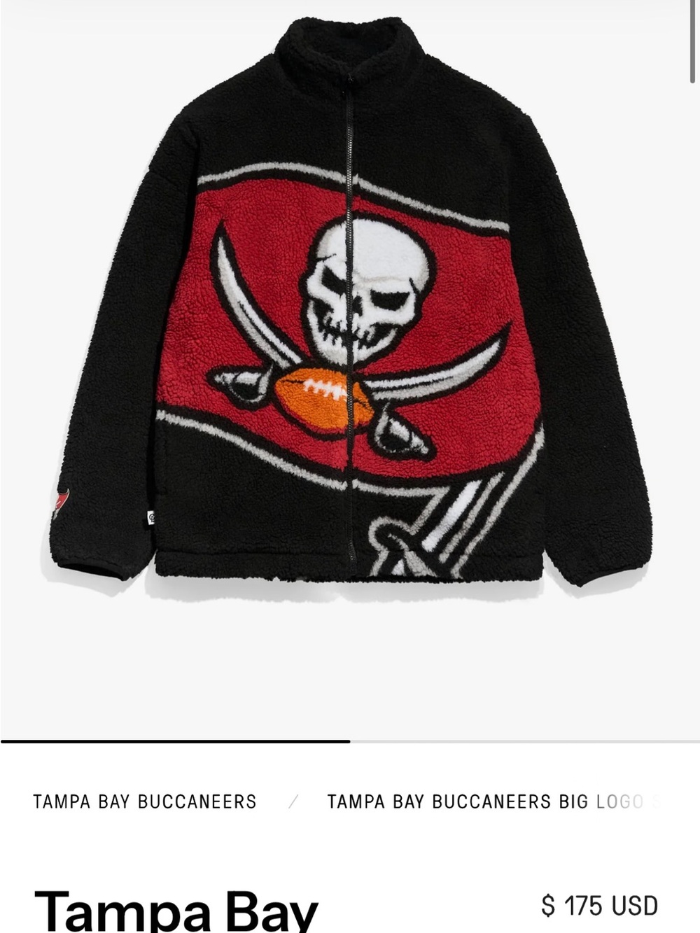 NFL Tampa Bay Buccaneers Sherpa Hoodie